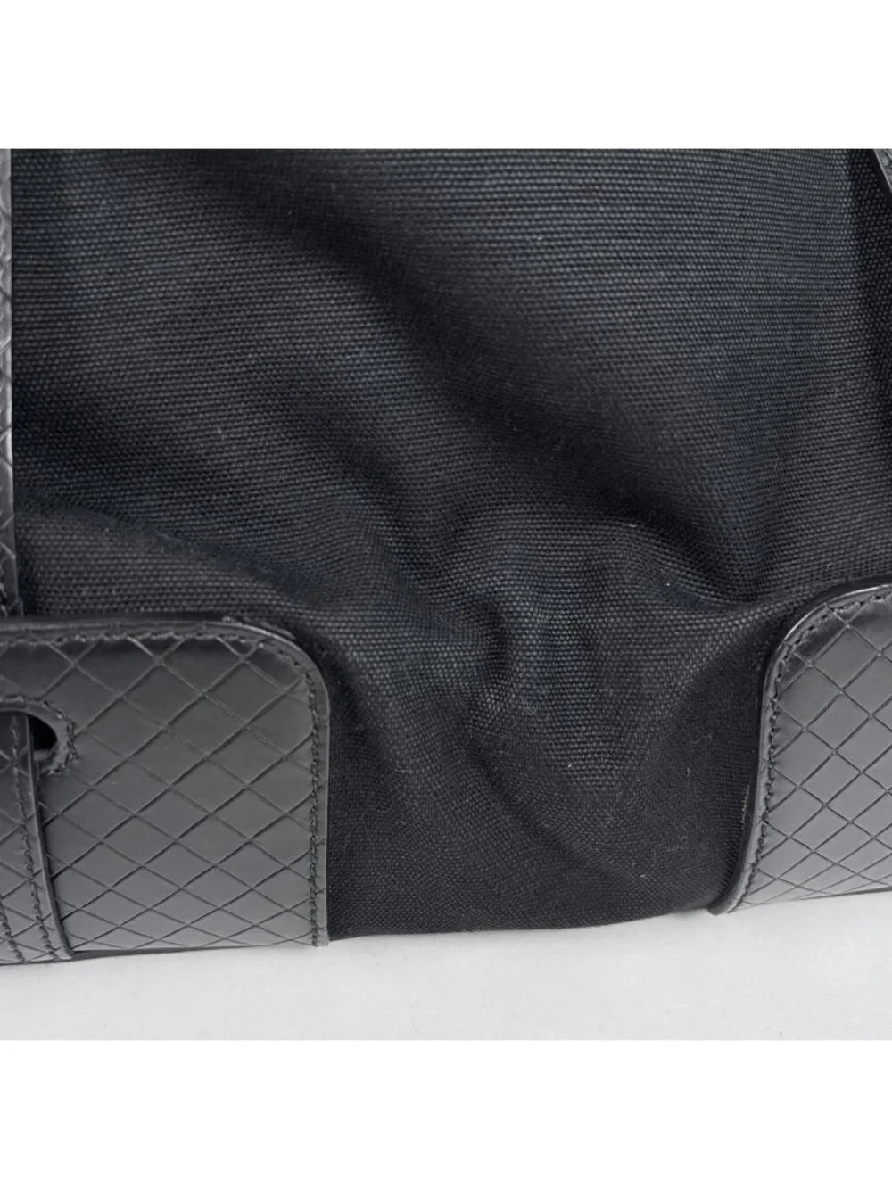 Bottega Veneta Tote Bag Intrecciato Canvas Black